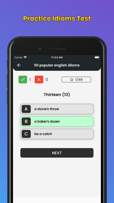 English Idioms & Slang Phrases Screenshot