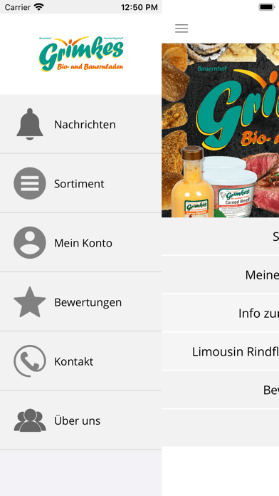 Grimkes Bio-und Bauernladen Screenshot
