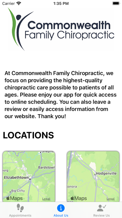 Commonwealth Fmly Chiropractic Screenshot