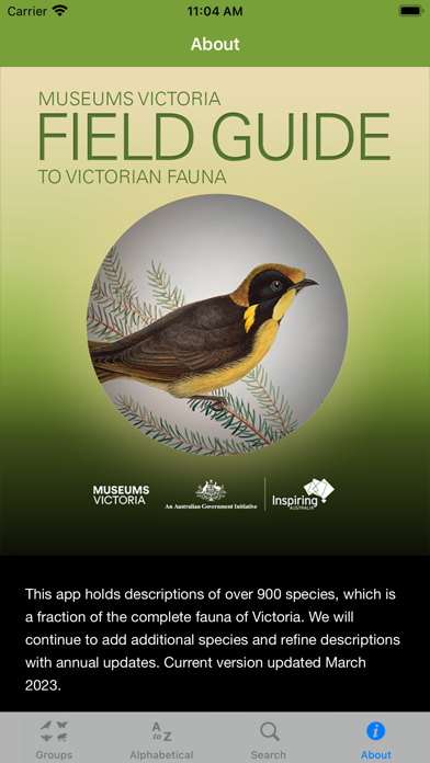 Field Guide to Victorian Fauna Screenshot