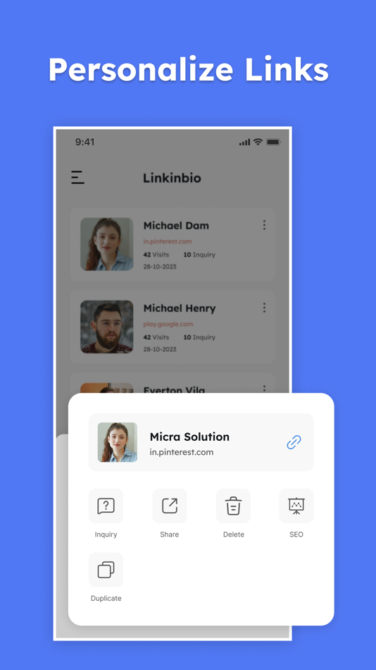 #3. LinkInBioX - Link in bio tool (iOS) 由: MicraSol LLP