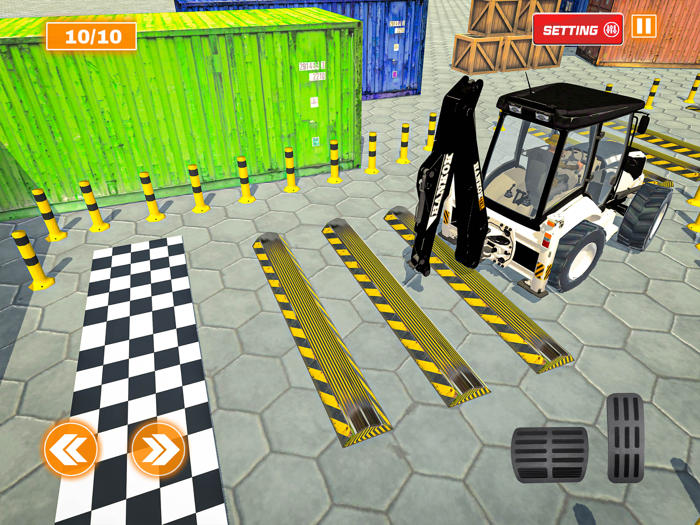 Heavy Excavator Parking Game