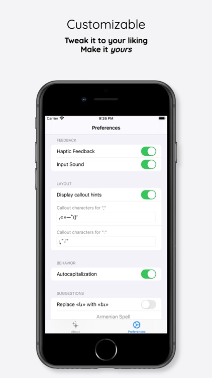 Hayatar: Armenian Keyboard screenshot-3