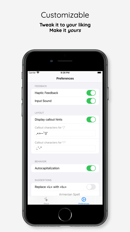 #4. Hayatar: Armenian Keyboard (iOS) Podle: Arshak Aghakaryan