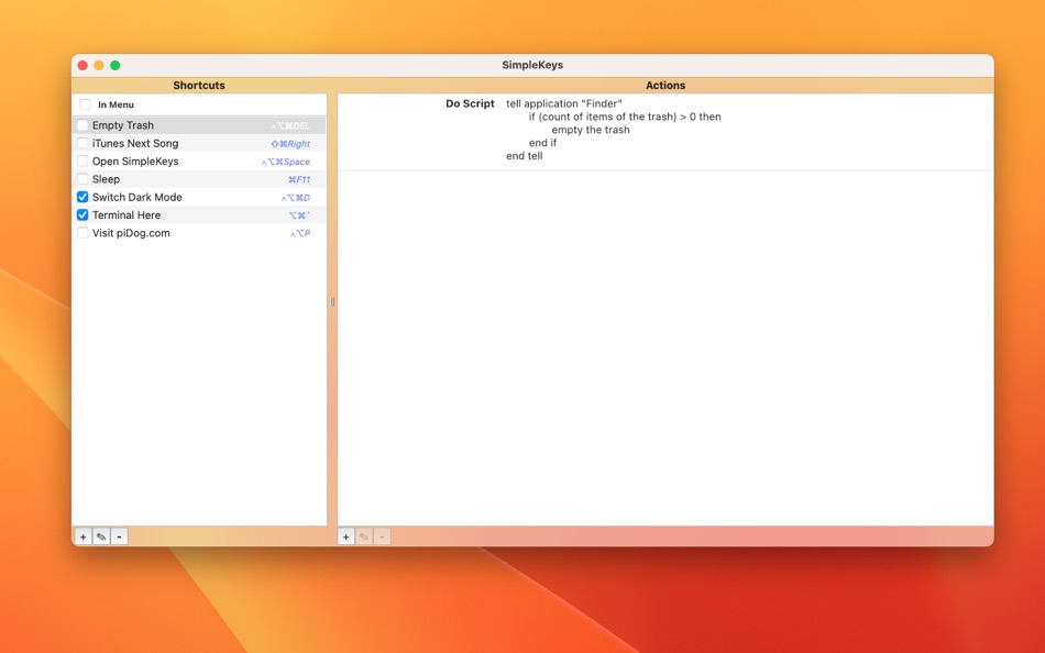 #1. SimpleKeys (macOS) 게시자: piDog Software