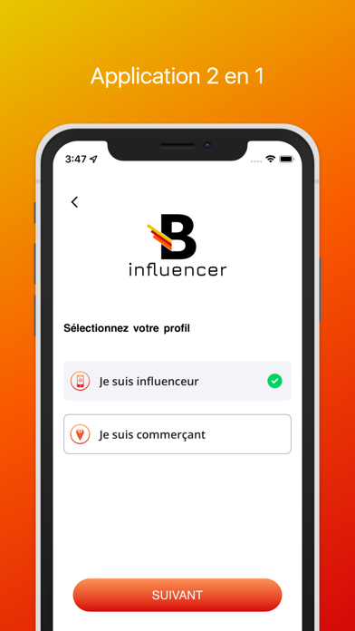 B-influencer Screenshot