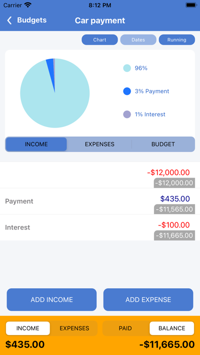 Budget Planit Screenshot