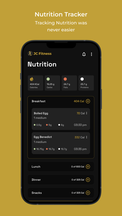 JC Fitness Screenshot