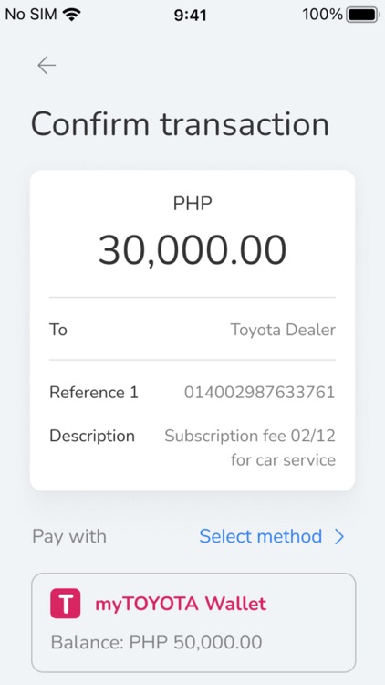 myTOYOTA Wallet