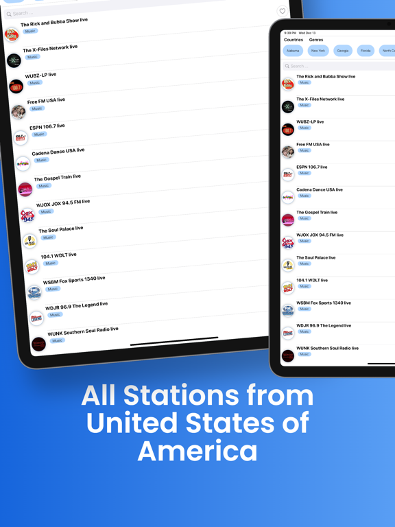 Radio FM USA -live radios appのおすすめ画像1