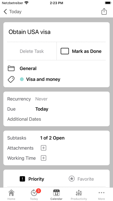 Tempodo To-Do List Screenshot