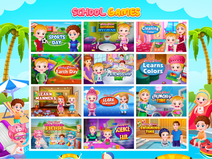 Baby Hazel Cleaning Time