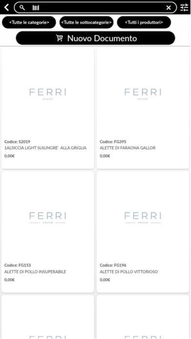 Ferri Group catalogo e ordini Screenshot