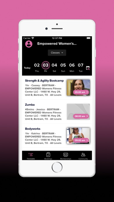 Empowered Women's Fitness Screenshot