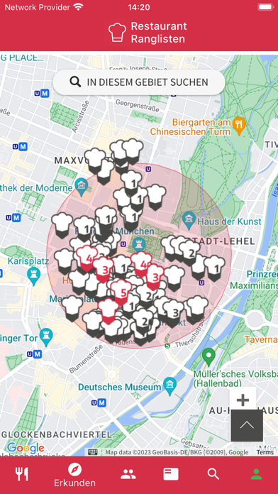 Restaurant Ranglisten Screenshot