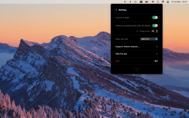 ‎MenuBarTodoList Screenshot