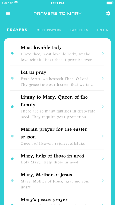 Prayers To Mary Screenshot