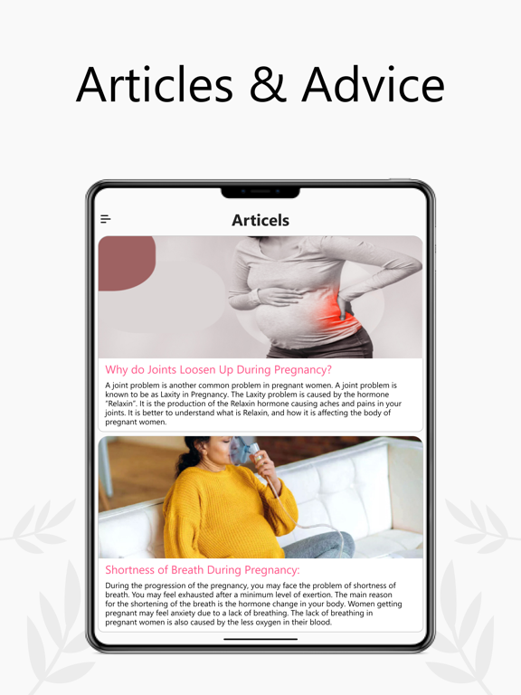 Pregnancy Tracker Week by Week iPad screenshot 7 - Medical app