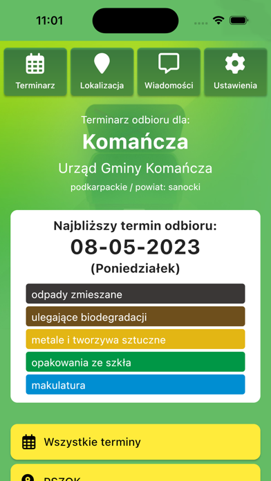 infoŚmieci Screenshot