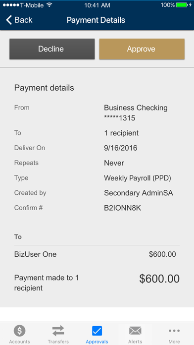 Central Bank Utah Business Screenshot