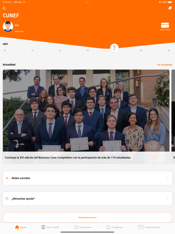 Screenshot #5 pour CUNEF app