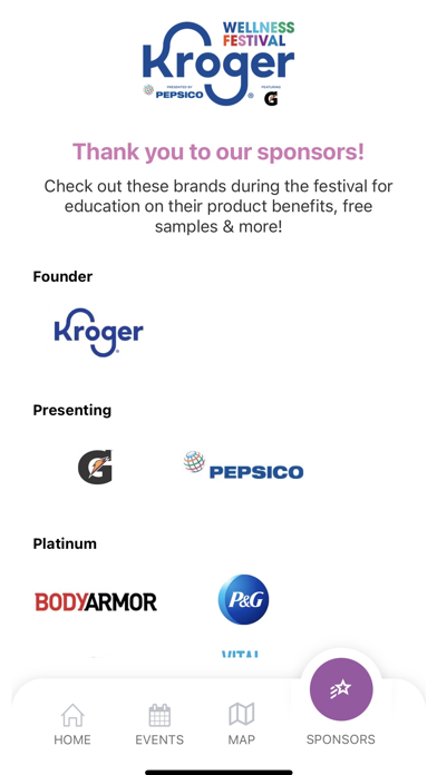 Kroger Wellness Festival Screenshot