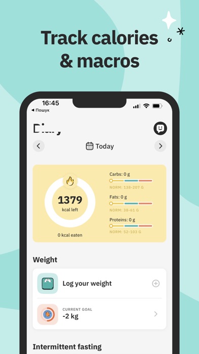 Unimeal: Diet and Fasting Screenshot