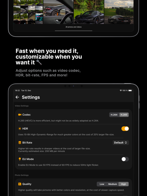 ShadowLens iPad screenshot 5 - Photo & Video app