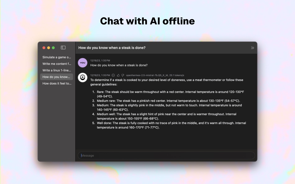 #1. FreeChat (macOS) Podle: Peter Sugihara
