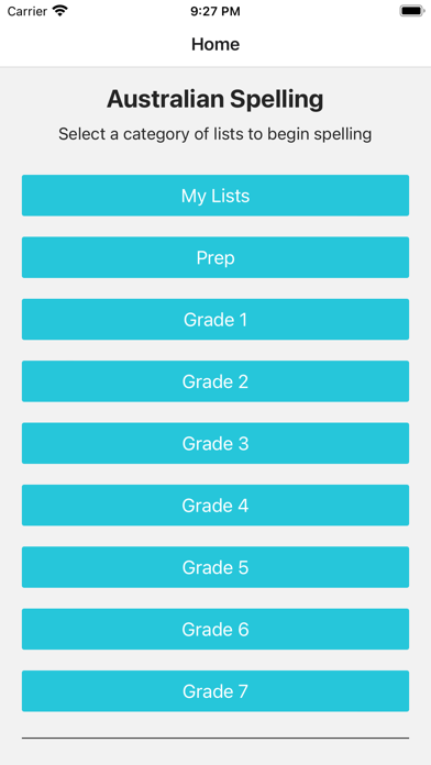 Australian Spelling Screenshot