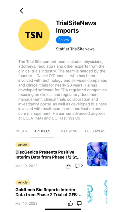 TrialSite News Screenshot