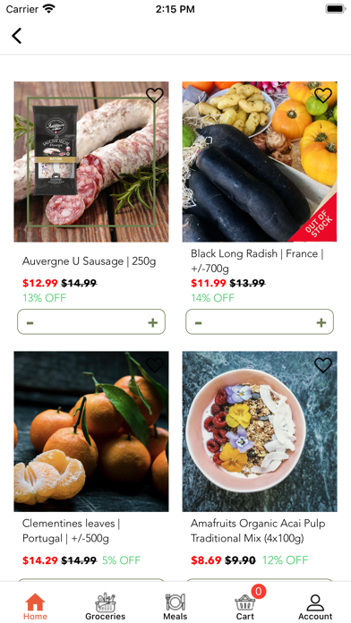 The New Grocer: Online Grocery Screenshot