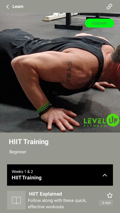 Level Up Fitness Training Screenshot
