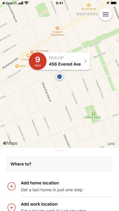 WestWay Taxi Ottawa Screenshot