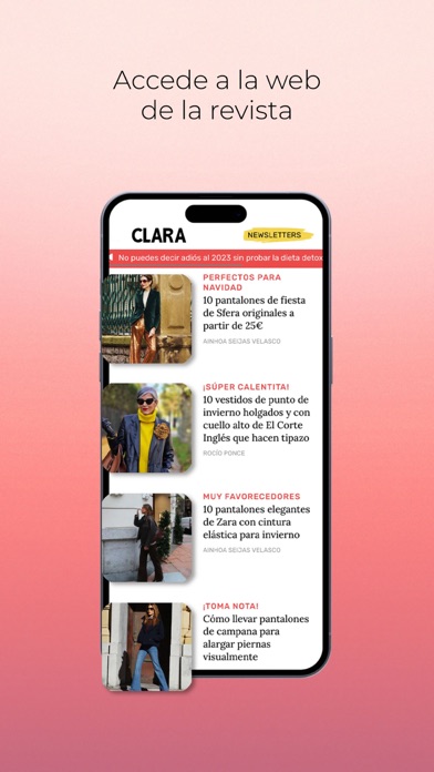 Clara revista Screenshot