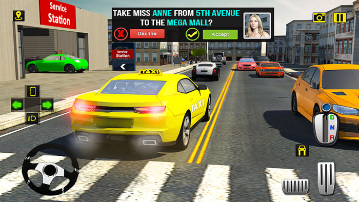 Crazy Taxi Driving Simulator