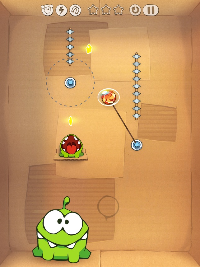 Entree Kibbles: Cut The Rope Original [Perfect 3-star Completion] for Om  Nom (iPhone)