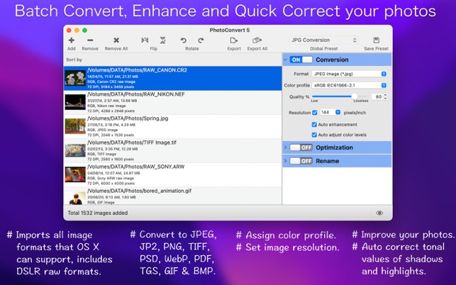 ‎PhotoConvert 5 Screenshot