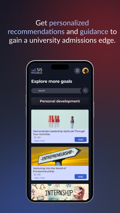 SIS Progress Screenshot