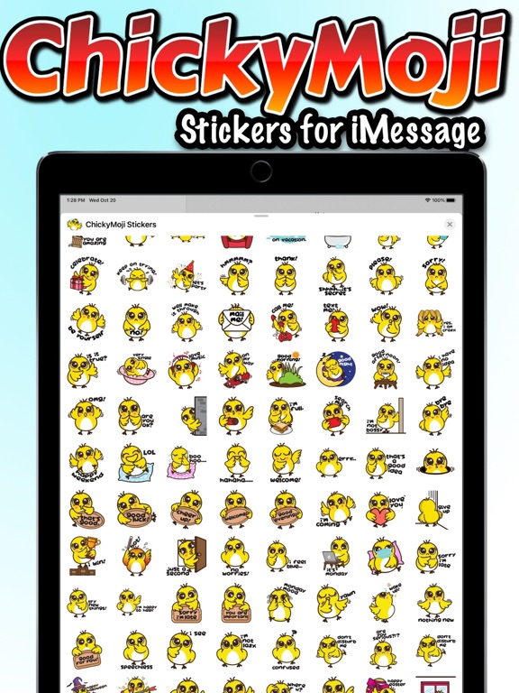 Screenshot #6 pour ChickyMoji Stickers