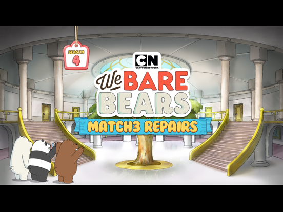 We Bare Bears: Match3 Repairs iPad app afbeelding 1