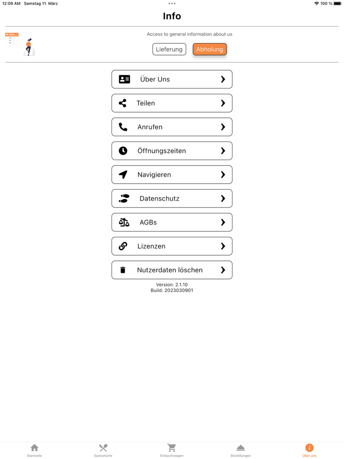 Bombay Pizza Service Waren