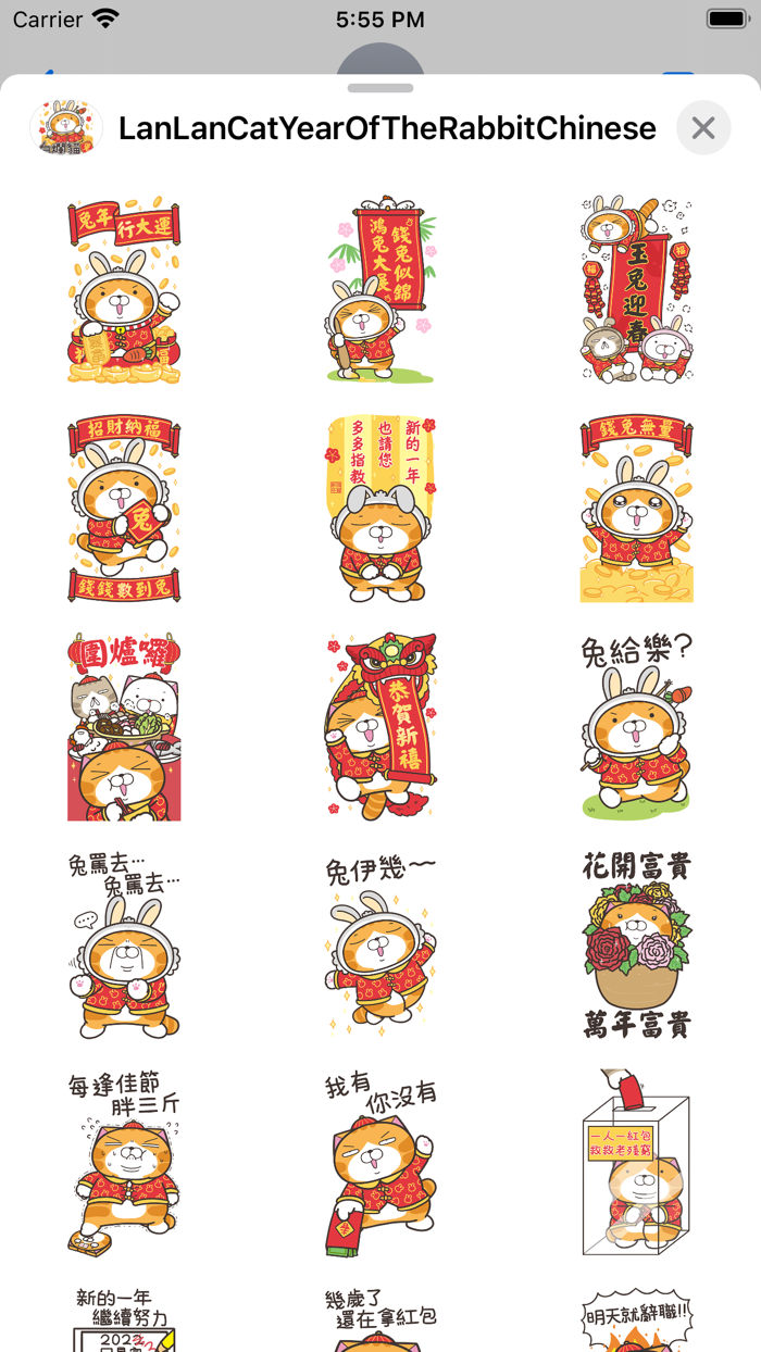 白爛貓新年篇 賀兔年