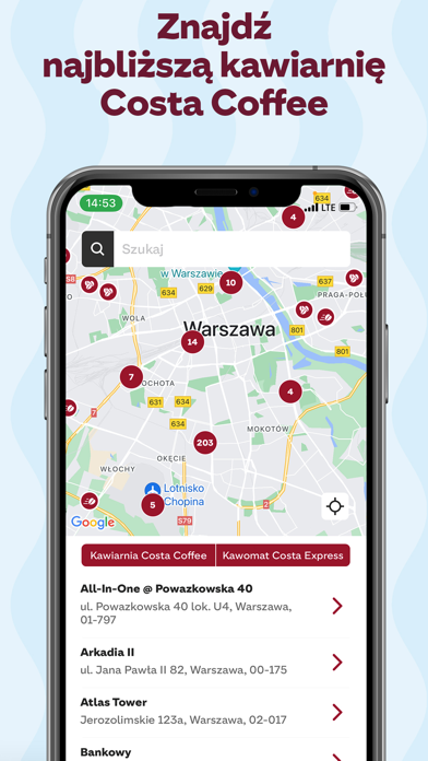 Costa Coffee Club PL Screenshot