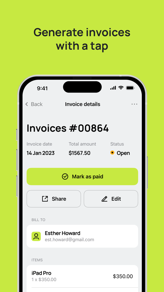 #3. Invoice Create & Receipt Maker (iOS) 由: HYPERLINK INFOSYSTEM INC.