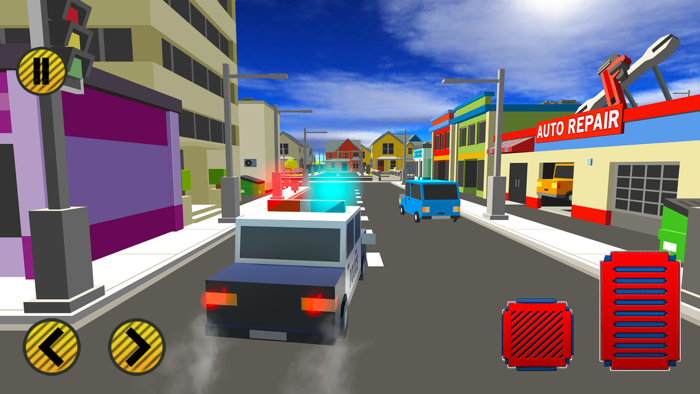 Blocky Car Chase Sim 2021