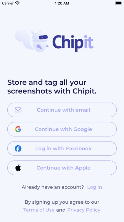 Chipit: store, tag screenshots
