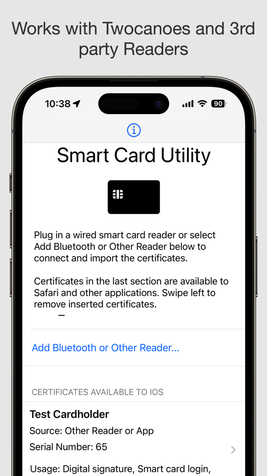 #1. Smart Card Utility (macOS) Podle: Twocanoes Software, Inc.