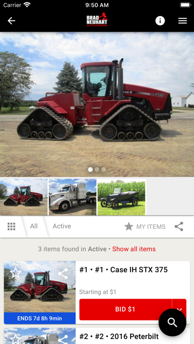 Neuhart Auctioneering Screenshot