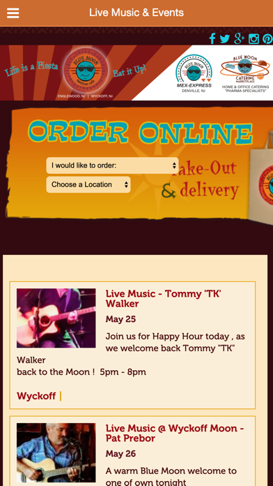 Blue Moon Mexican Cafe Screenshot